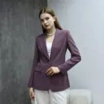 Mor Slim Fit Blazer Ceket