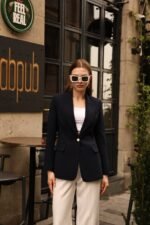 Kahverengi Slim Fit Blazer Ceket - Görsel 3