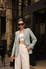 Kahverengi Slim Fit Blazer Ceket - Görsel 2