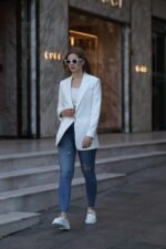 Beyaz İtalyan Blazer Ceket