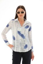 Baskılı Jessica Kumaş Gömlek