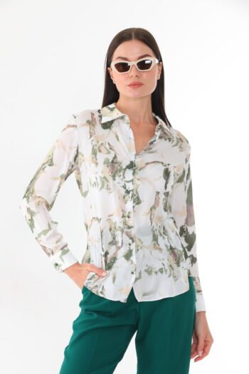 Baskılı Jessica Kumaş Gömlek