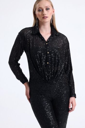 Pul Payet Uzun Kollu Bluz