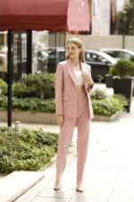 Double İtalyan Blazer Ceket Pantolon Takım - Görsel 3