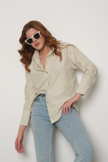 Çizgili Cotton Gömlek