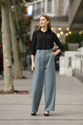 Double İtalyan Palazzo Pantolon