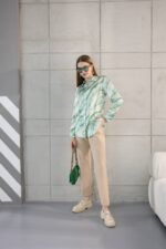 Baskılı Jessica Kumaş Gömlek