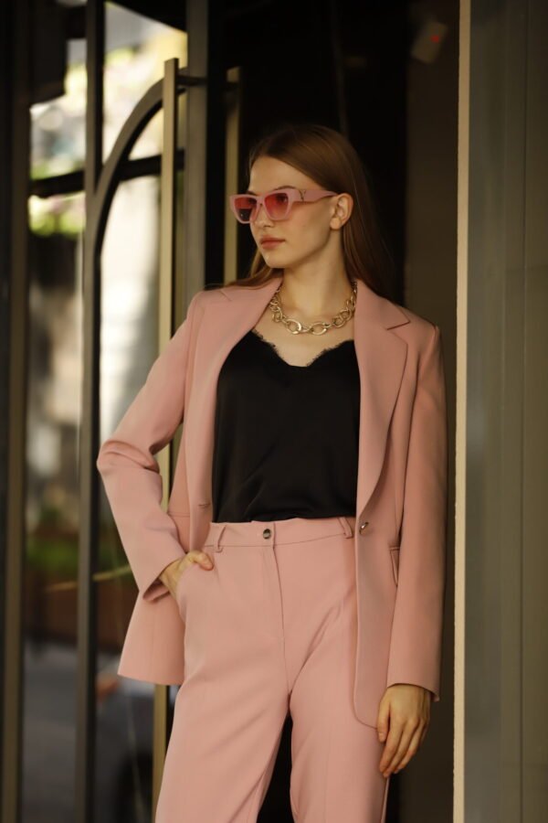 Double İtalyan Blazer Ceket Pantolon Takım - Görsel 2