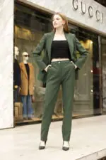 Double İtalyan Blazer Ceket Pantolon Takım - Görsel 2