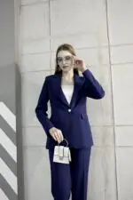 Double İtalyan Blazer Ceket Pantolon Takım - Görsel 4