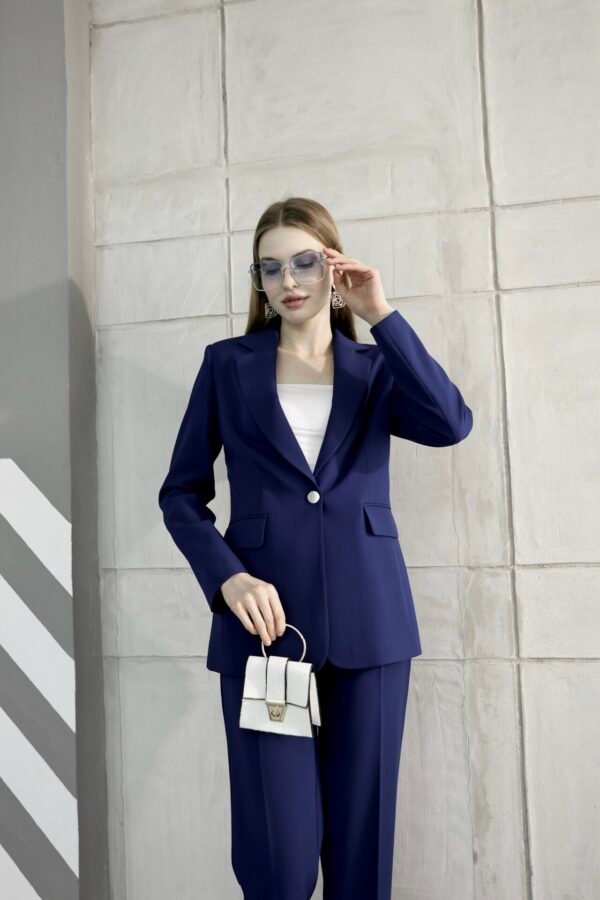 Double İtalyan Blazer Ceket Pantolon Takım - Görsel 3