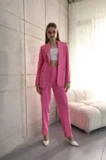 Double İtalyan Blazer Ceket Pantolon Takım - Görsel 7