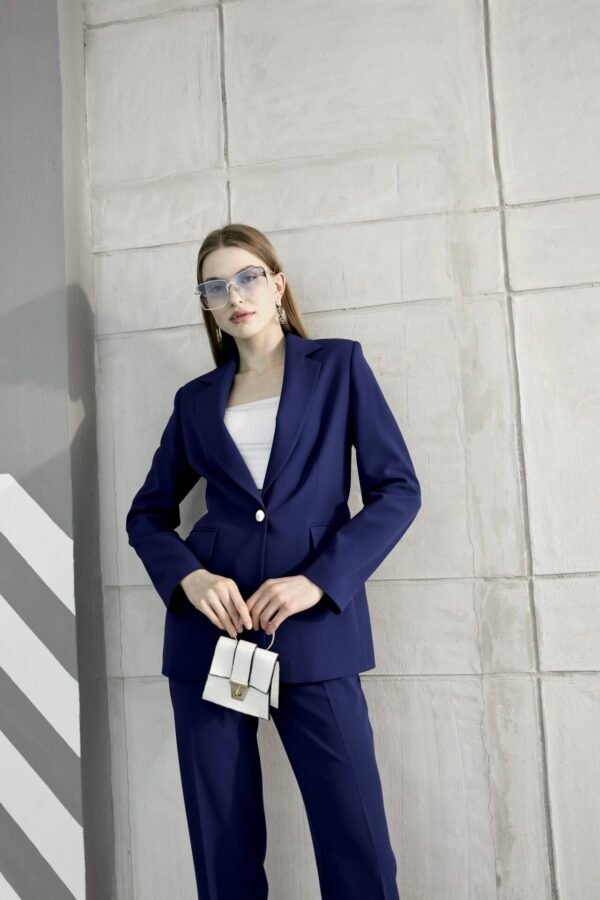 Double İtalyan Blazer Ceket Pantolon Takım - Görsel 5