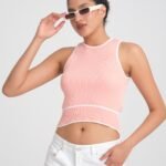 İnce Çizgi Detaylı Yazlık Triko Crop