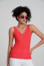 Askılı Sıfır Kol İnce Bluz - Görsel 2