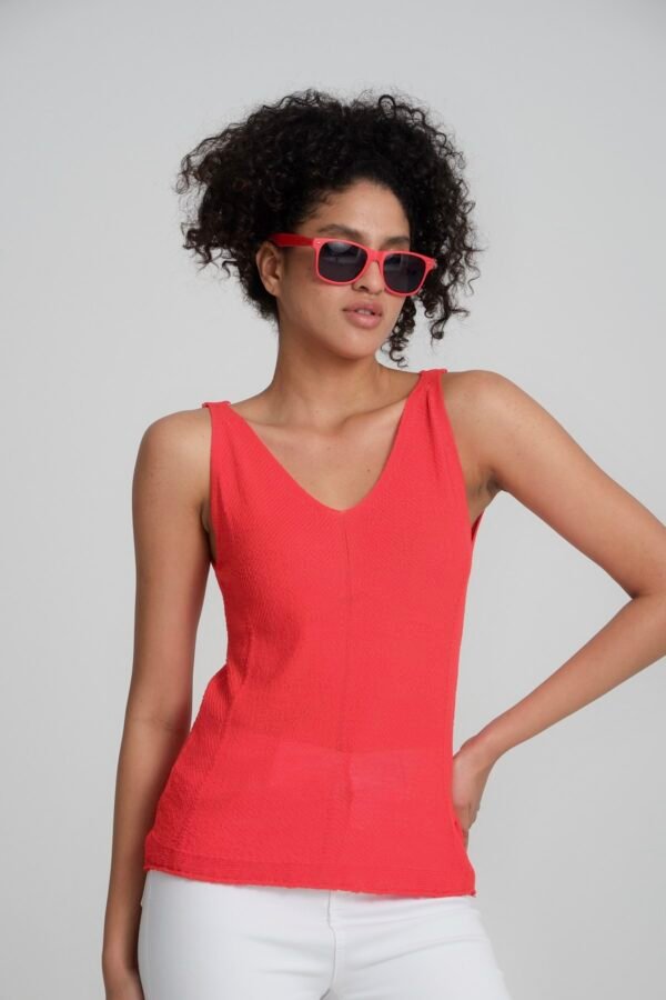 Askılı Sıfır Kol İnce Bluz - Görsel 2