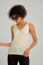 Askılı Sıfır Kol İnce Bluz - Görsel 4