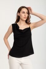 Omzu Zincirli Askılı Bluz