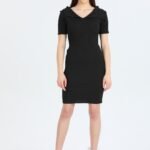 Yakalı Midi Boy Elbise