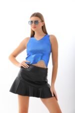 Taş Detay Örme Crop - Görsel 3