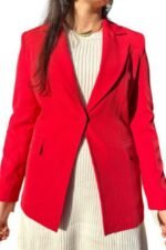 Krem İtalyan Blazer Ceket - Görsel 4