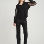 Jessica Pul Payet Organze Tül Kol Detaylı Gömlek