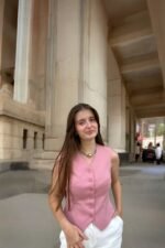 Double İtalyan Slim Fit Gri Yelek - Görsel 4