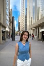 Double İtalyan Slim Fit Gri Yelek - Görsel 6