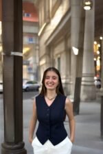 Double İtalyan Slim Fit Gri Yelek - Görsel 7