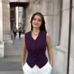 Double İtalyan Slim Fit Mor Yelek