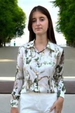 Baskılı Jessica Kumaş Gömlek - Görsel 2