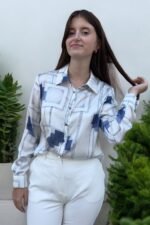 Baskılı Jessica Kumaş Gömlek - Görsel 2