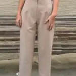 Double İtalyan Pensli Zra Model Taş Rengi Pantolon