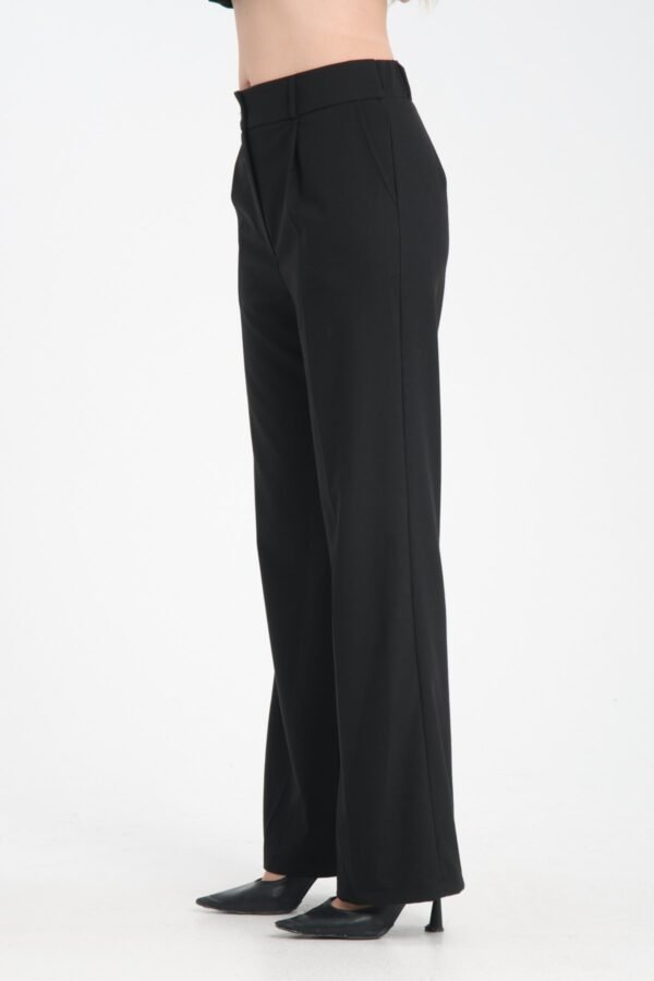 Siyah Bol Kesim Pantolon - Görsel 5