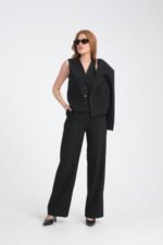 Gri Düğmeli Yelek - Görsel 5