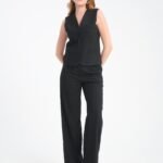 Siyah Düğmeli Yelek