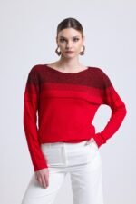 Siyah Triko Yuvarlak Yaka Bluz Kazak - Görsel 3