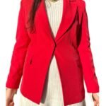 Kırmızı İtalyan Blazer Ceket