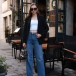 Kruvaze Siyah Tek Düğmeli Blazer Ceket