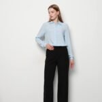 Double İtalyan Pensli Siyah Pantolon