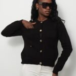 Siyah Cep Detay Hırka