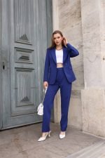 Mor Blazer Ceket Pantolon Takım - Görsel 4