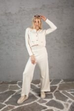 Siyah Hırka ve Bol Pantolon Takım - Görsel 2