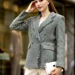 Haki Tüvit Kruvaze Blazer Ceket