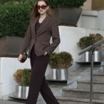 Kahverengi Blazer Ceket Yelek ve Pantolon Takım