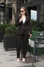 Kestane Rengi Blazer Ceket ve Pantolon Takım