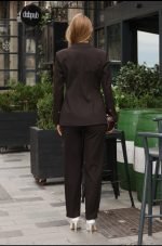 Siyah Blazer Ceket ve Pantolon Takım - Görsel 5